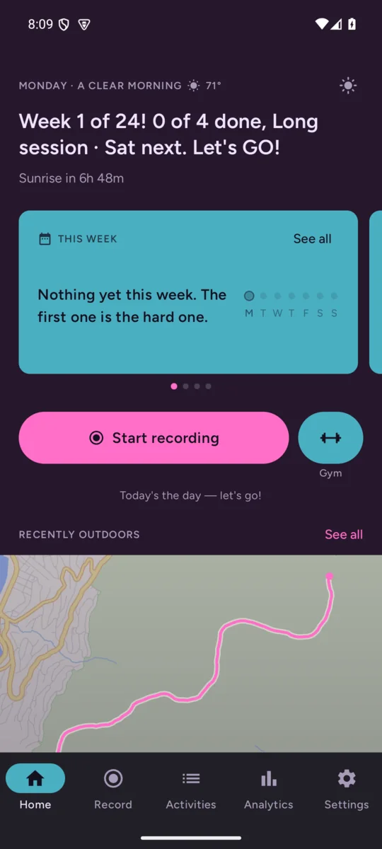 TrailFree in the Synthwave pack, dark and bold